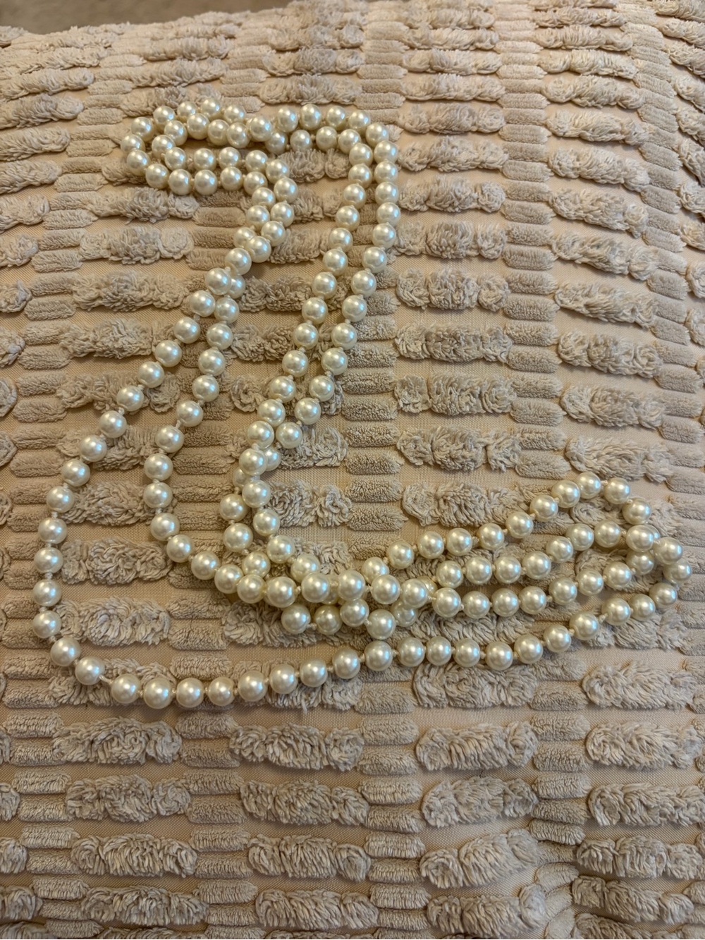 Classic Pearl Bead Necklace - Ivory Pearl Strand